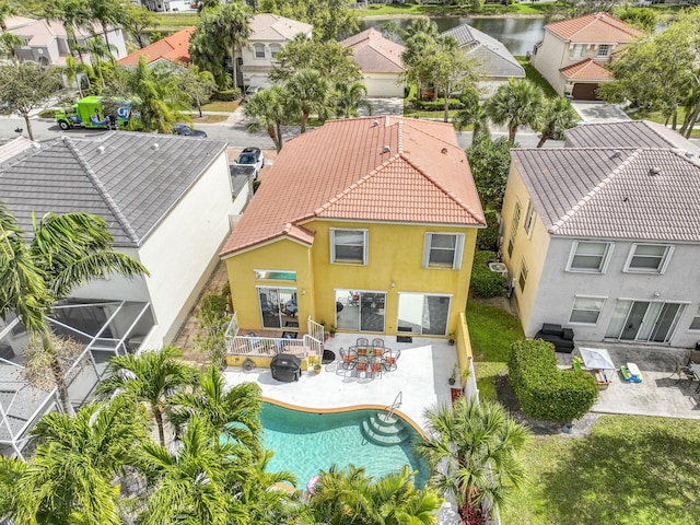 bird's eye view featuring a residential view