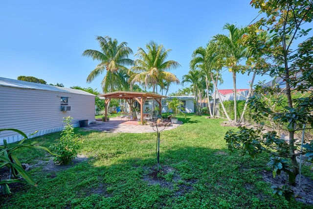 view of yard featuring a patio