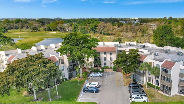 aerial view with golf course view