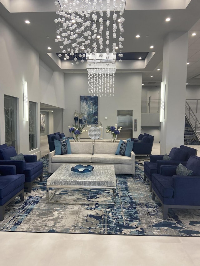common area featuring stairway