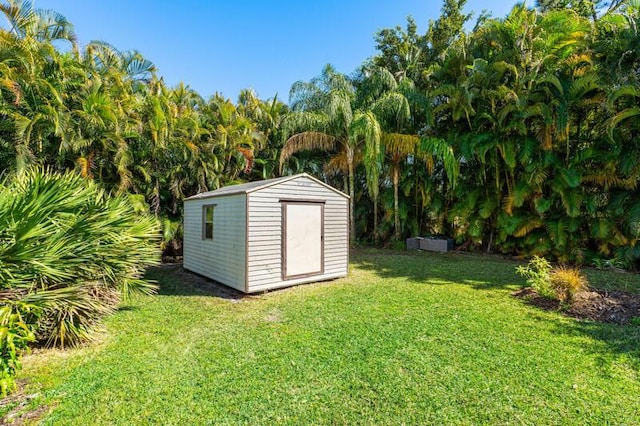 view of shed