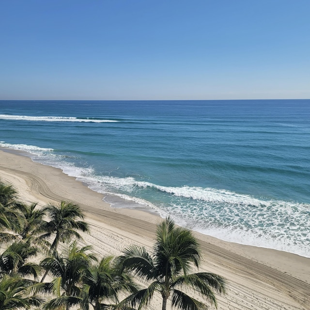 water view with a beach view