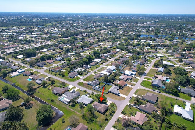 bird's eye view featuring a residential view