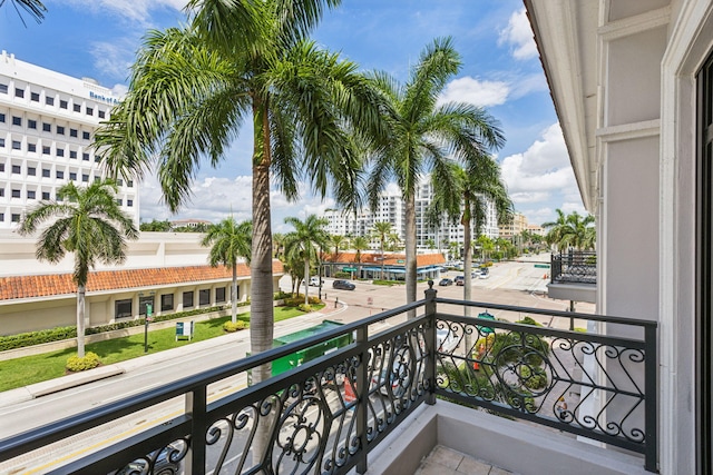 view of balcony