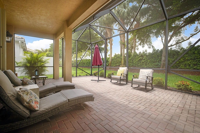 view of sunroom / solarium