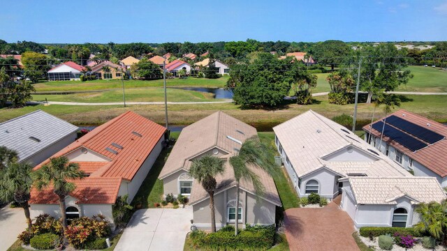6089 Bay Isles Dr, Boynton Beach, FL 33437 - drone / aerial view featuring a residential view and a water view