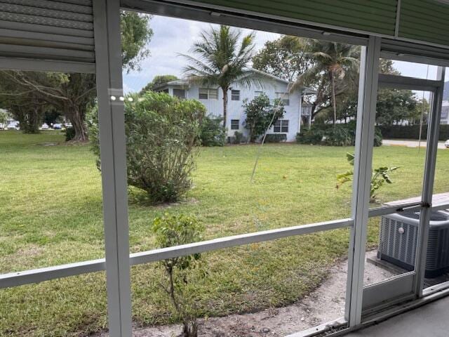 view of sunroom / solarium