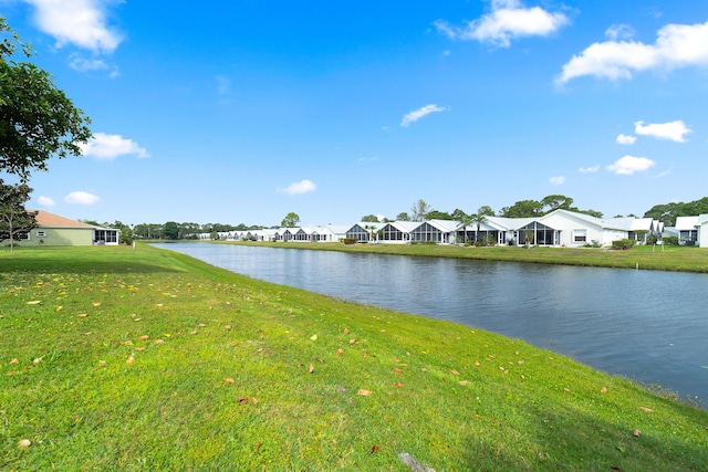 water view featuring a residential view