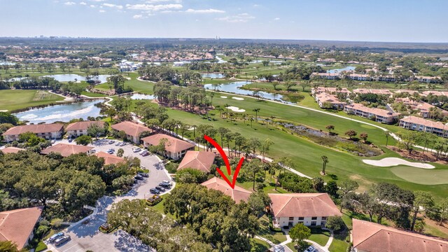 168 Brackenwood Rd, Palm Beach Gardens, FL 33418 - bird's eye view featuring a water view and view of golf course