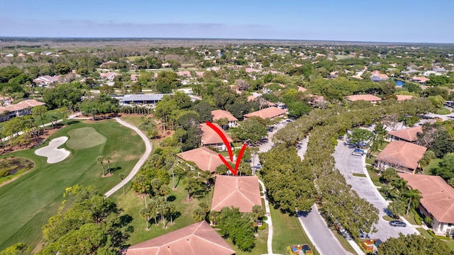 168 Brackenwood Rd, Palm Beach Gardens, FL 33418 - birds eye view of property with view of golf course