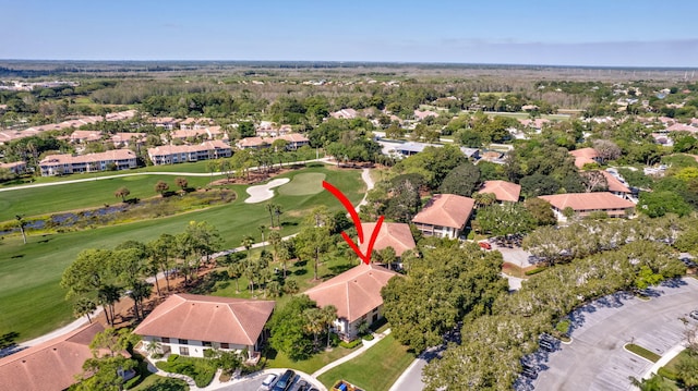 168 Brackenwood Rd, Palm Beach Gardens, FL 33418 - drone / aerial view with a residential view and view of golf course