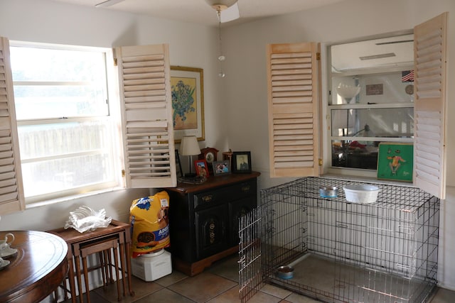 interior space featuring tile patterned floors