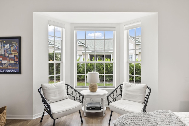 sunroom with plenty of natural light