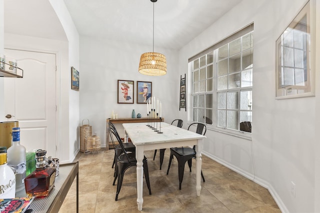 dining area with baseboards