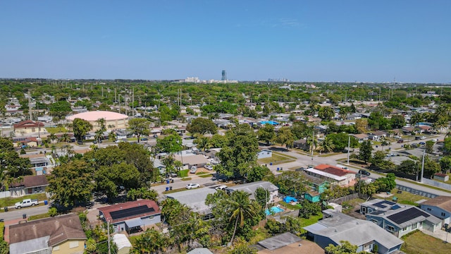 bird's eye view featuring a residential view