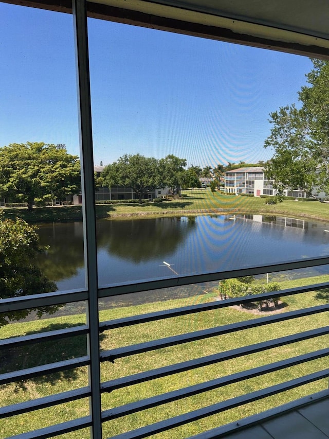 view of water feature