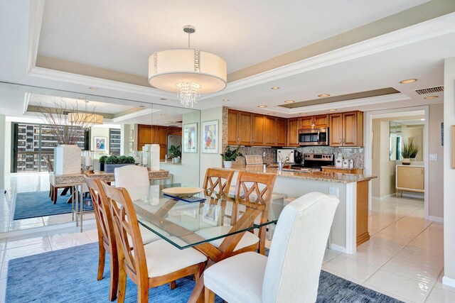 108 Lakeshore Dr Unit 1441, North Palm Beach, FL 33408 - kitchen featuring appliances with stainless steel finishes, a sink, light stone countertops, tasteful backsplash, and recessed lighting