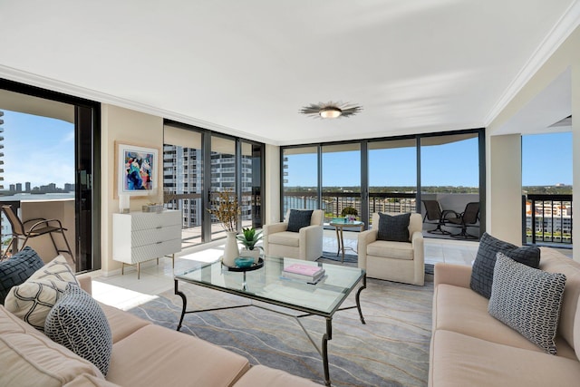 view of sunroom