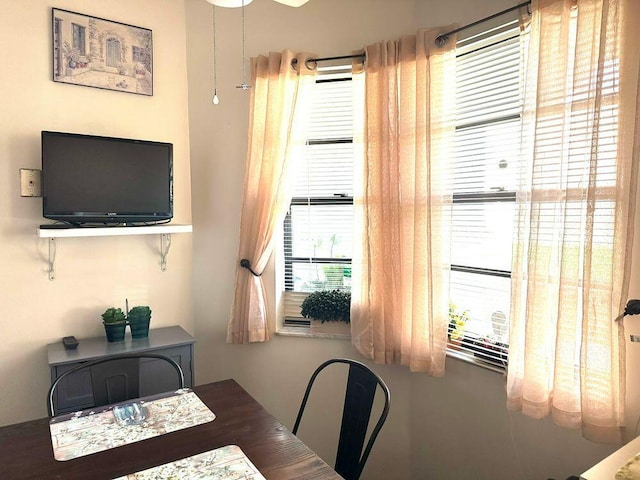 view of dining area