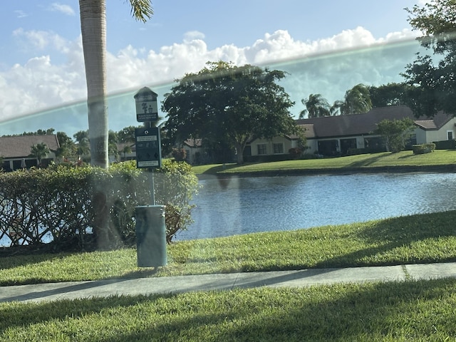 view of water feature