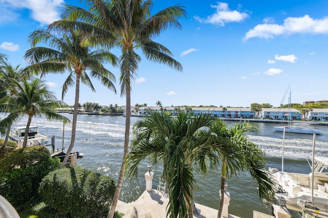4216 Intracoastal Dr, Highland Beach, FL 33487 - water view with a dock
