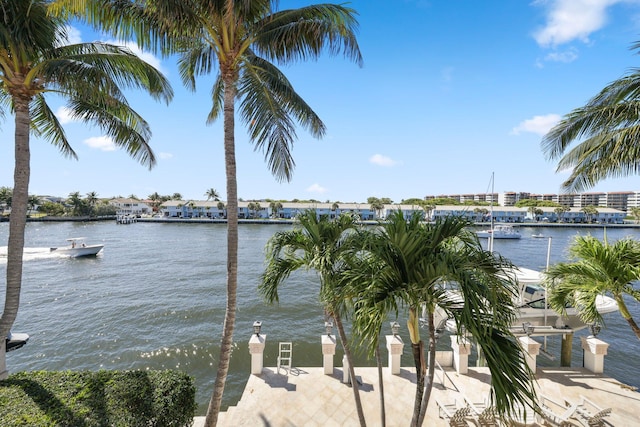 4216 Intracoastal Dr, Highland Beach, FL 33487 - water view with a dock