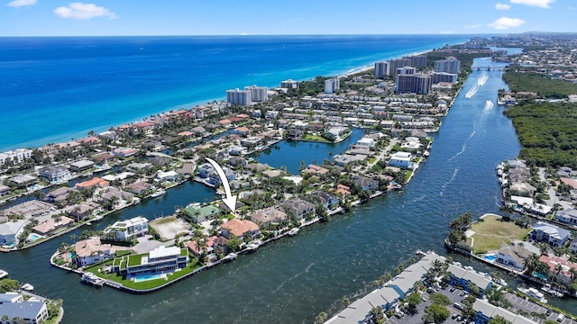 4216 Intracoastal Dr, Highland Beach, FL 33487 - view of property location featuring a large body of water, nearby suburban area, and nearby urban area