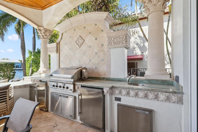 4216 Intracoastal Dr, Highland Beach, FL 33487 - view of patio with a sink