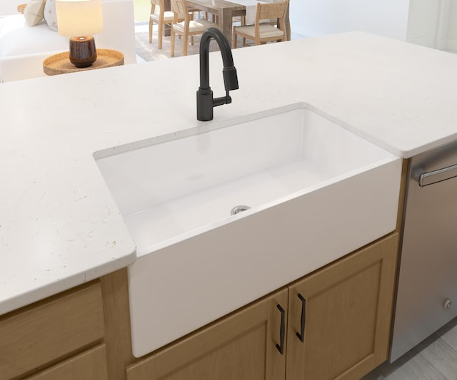 interior details featuring light countertops