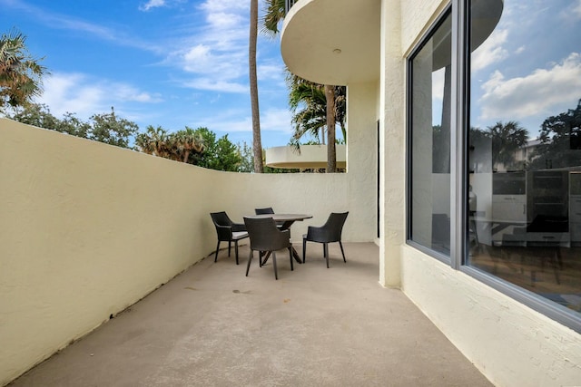 view of patio / terrace with outdoor dining space