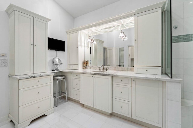 full bathroom with vanity