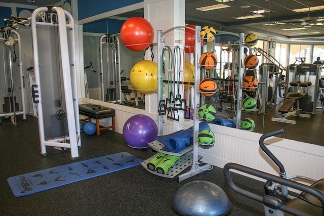 view of exercise room