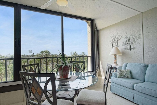 view of sunroom