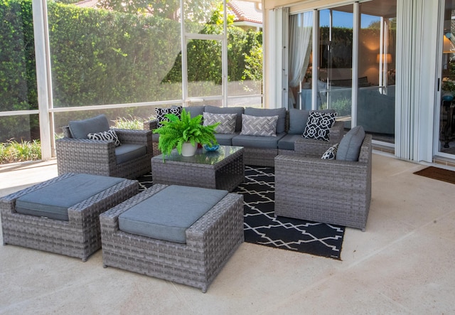 view of patio / terrace featuring outdoor lounge area