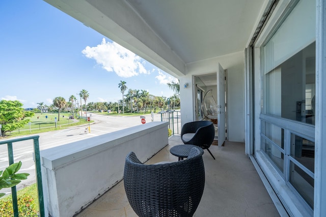 view of balcony