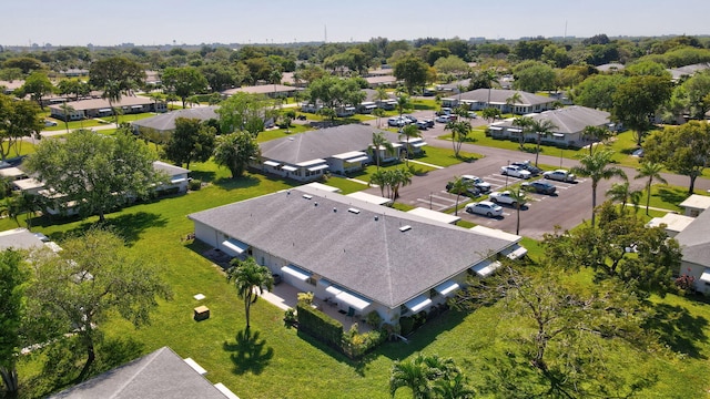 drone / aerial view featuring a residential view