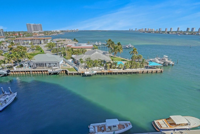 2650 Lake Shore Dr Unit 703, Riviera Beach, FL 33404 - bird's eye view with a city view and a water view