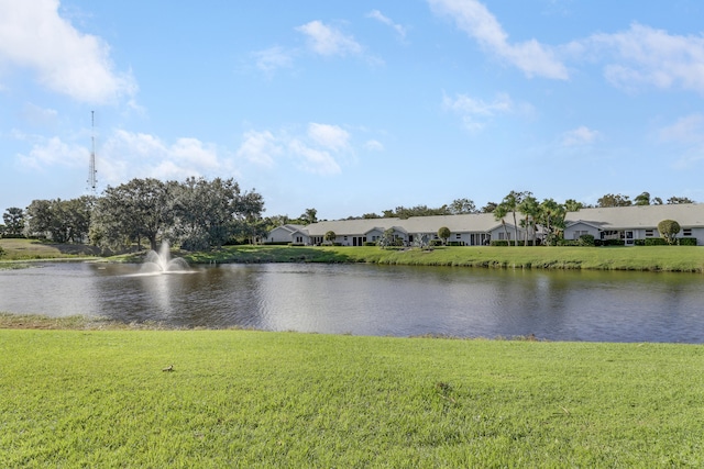 property view of water featuring a residential view