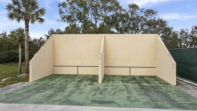 exterior space with stucco siding