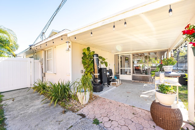 view of patio / terrace with fence