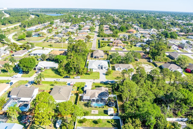 drone / aerial view featuring a residential view