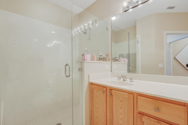 8290 Mulligan Cir Unit 2421, Port Saint Lucie, FL 34986 - full bath with a stall shower and vanity