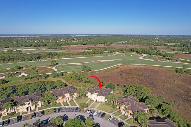 8290 Mulligan Cir Unit 2421, Port Saint Lucie, FL 34986 - aerial view of property's location with nearby suburban area and a golf club