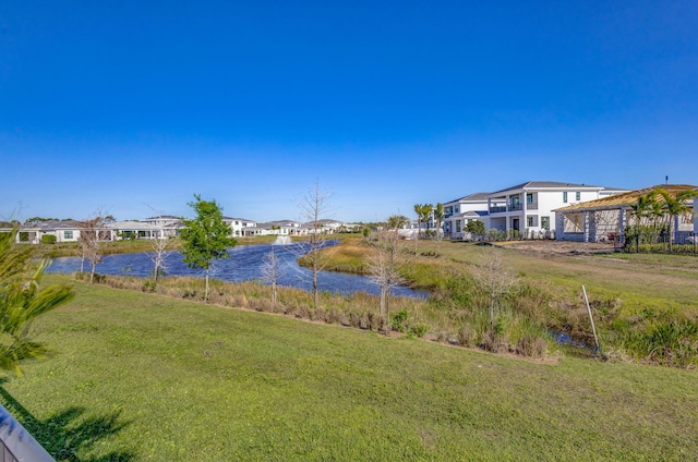 water view featuring a residential view