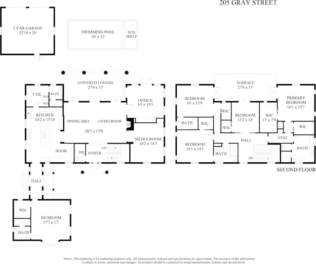 205 Gray St, West Palm Beach, FL 33405 - view of home floor plan