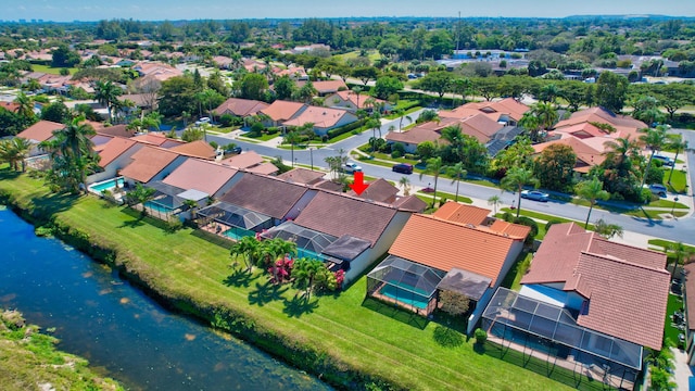 drone / aerial view featuring a residential view