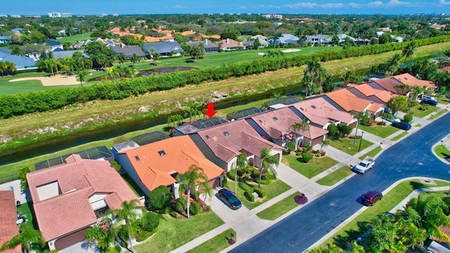 aerial view featuring a residential view