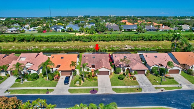 bird's eye view featuring a residential view