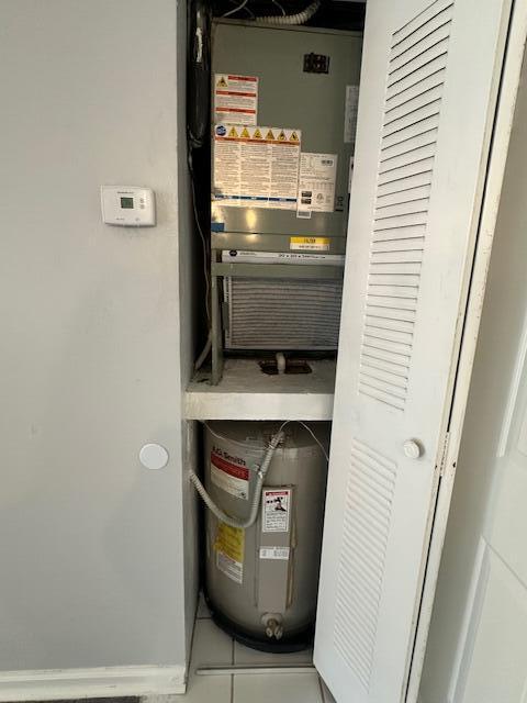 7896 Sonoma Springs Cir Unit 204, Lake Worth, FL 33463 - utility room with heating unit