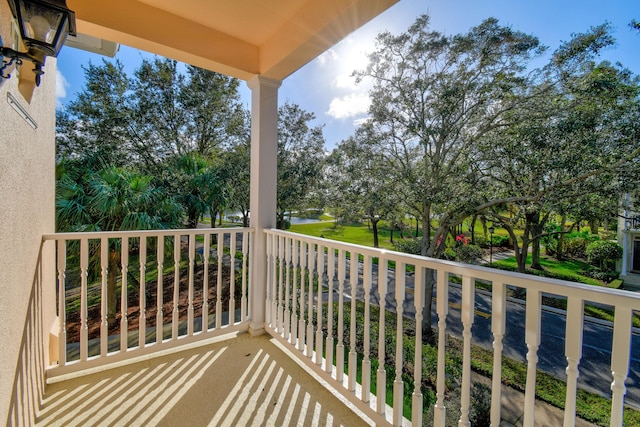 view of balcony